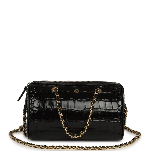 Chanel Mini Timeless Classic Barrel Bag in Black Calfskin from Madison Avenue Couture