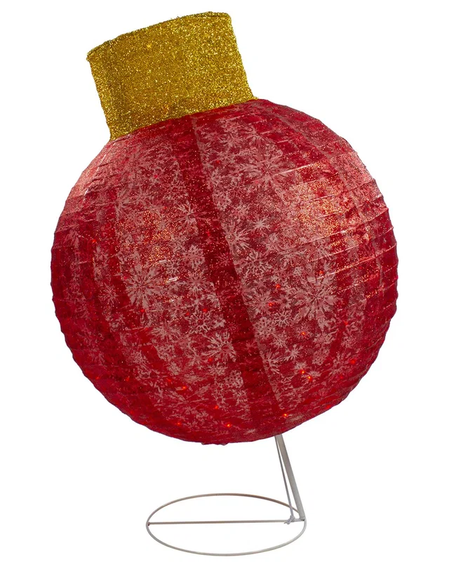 Northlight 38in LED Lighted Twinkling Tinsel Ornament Outdoor Display, image 1 of 1 from Rue La La