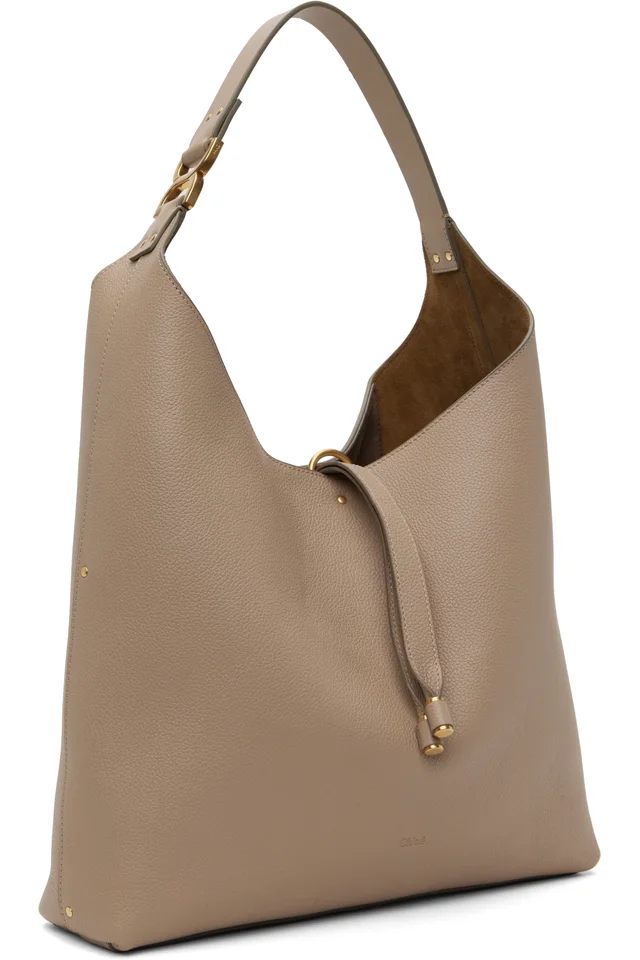 Chloé Taupe Marcie Tote, photo 2 of 3 from SSENSE