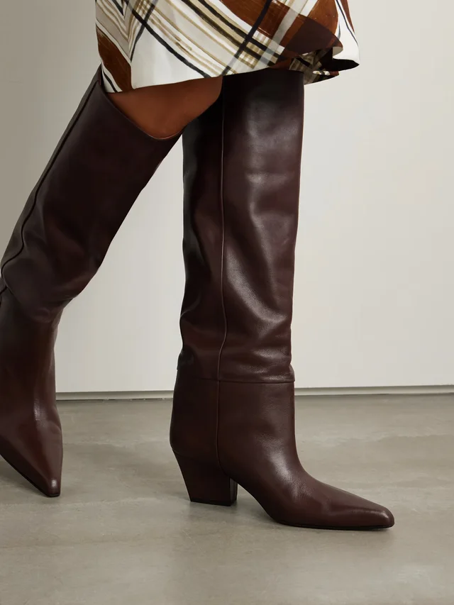 PARIS TEXAS Jane 60 leather knee boots in Brown, photo 2 of 2 from NET-A-PORTER (Canada)