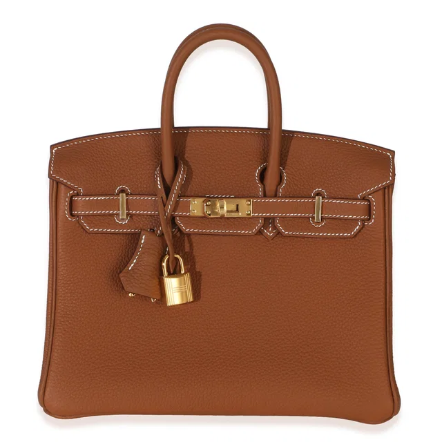 Hermès Gold Togo Birkin 25 GHW in Gold Togo leather from myGemma