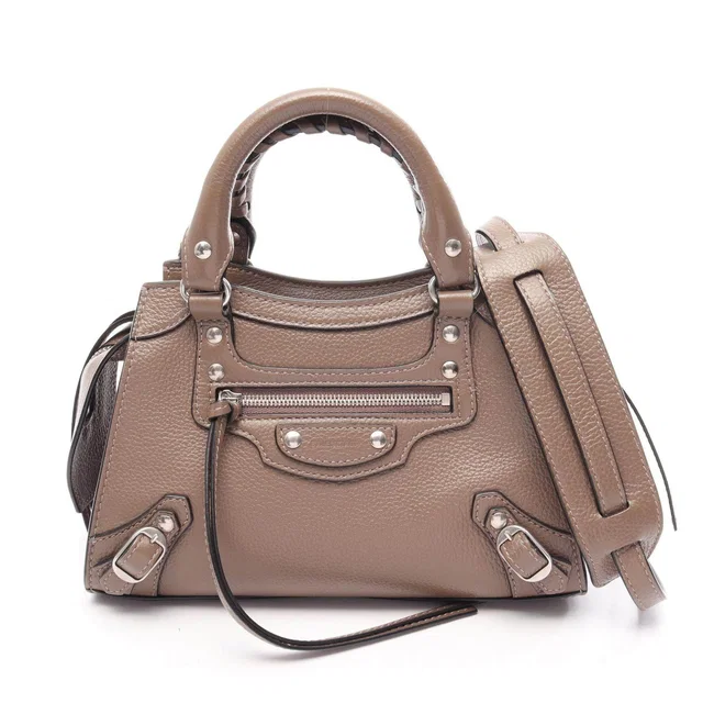 Balenciaga Neo Classic City Mini Leather 2way Handbag in Leather from LuxUness