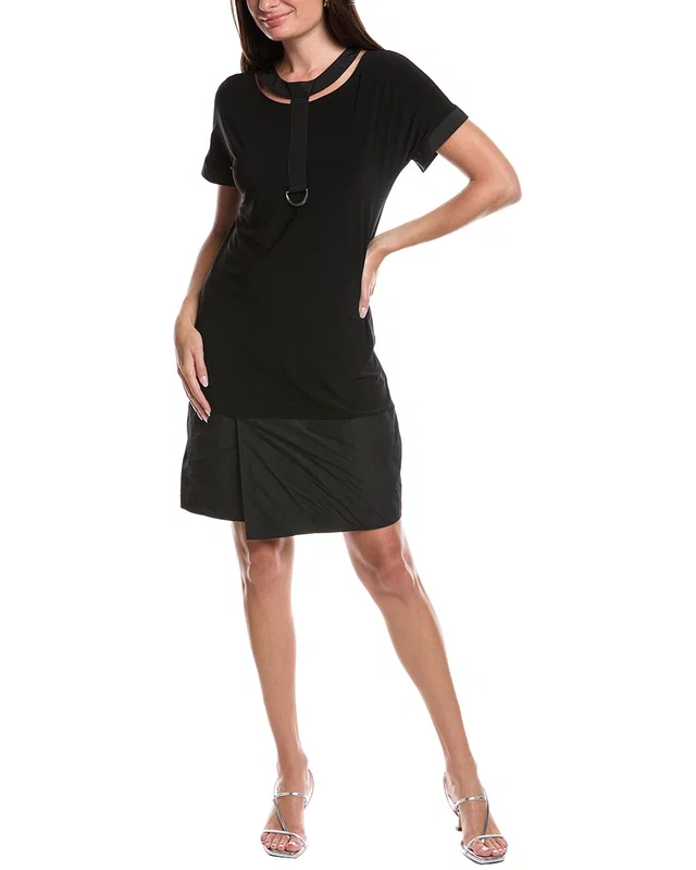 Joseph Ribkoff Mixed Media Cutout Shift Dress, image 1 of 1 from Gilt