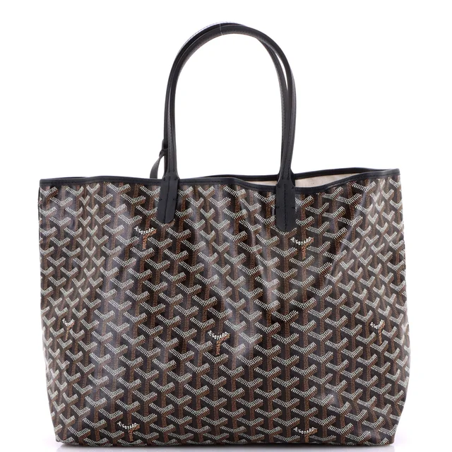 Goyard Saint Louis Tote Coated Canvas PM in black Coated canvas from Rebag