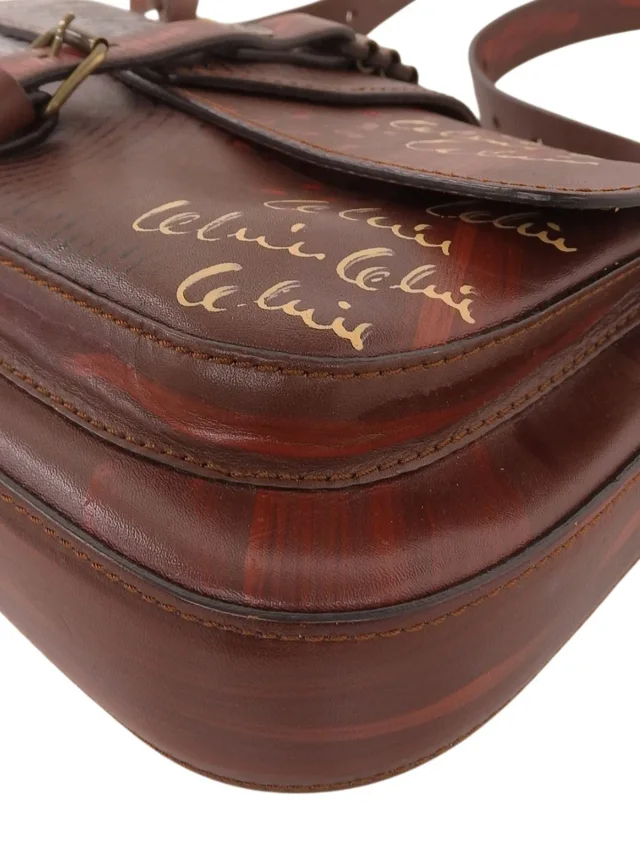 Celine Hand-painted shoulder bag Brown/Multicolor from VINTAGE QOO TOKYO, photo 7 of 10