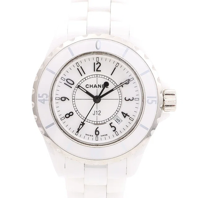 Chanel J12 H0968 Quartz White in White Ceramic from VINTAGE QOO TOKYO