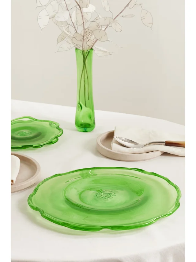 COMPLETEDWORKS Recycled-glass serving plate in Green, photo 2 of 2 from NET-A-PORTER (Canada)