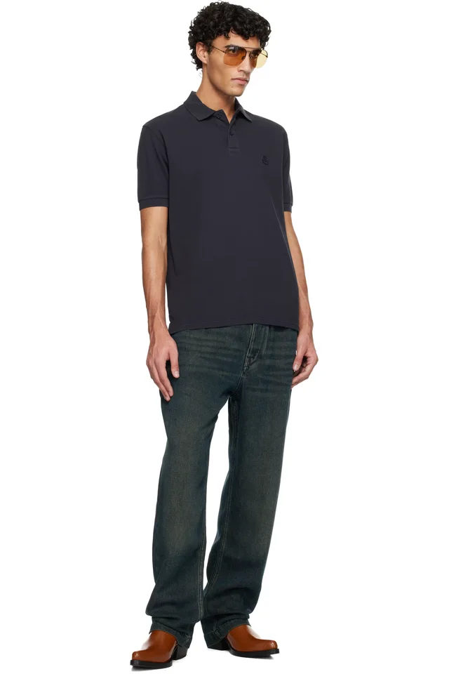 Isabel Marant Navy Timeo Jeans, photo 4 of 4 from SSENSE