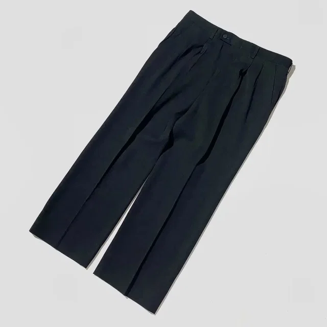 Balenciaga Paris Trousers Pleated Pants in black from Grailed