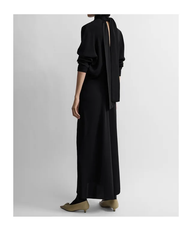 Totême Scarf-Neck Long Sleeved Maxi Dress, photo 4 of 5 from SENSER