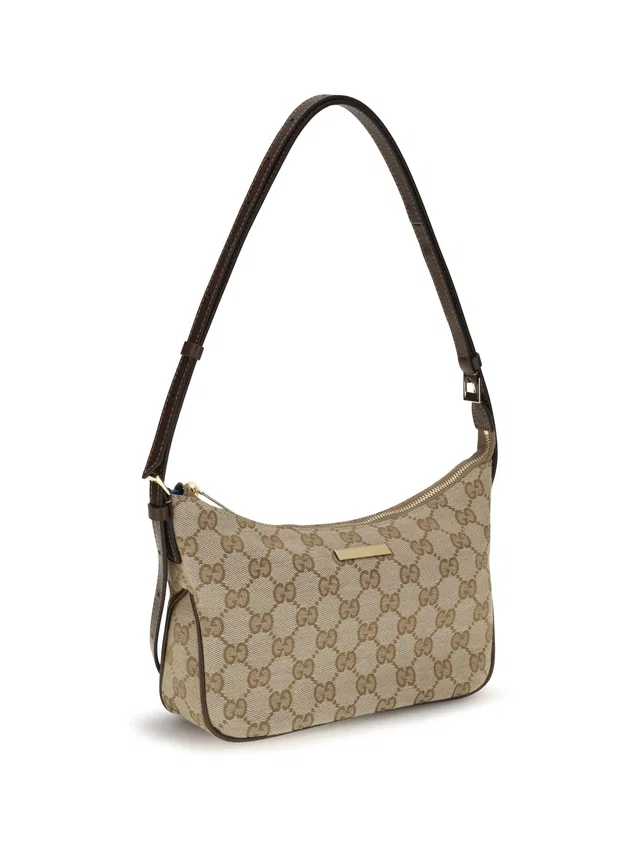 Gucci Lady Lunetta Shoulder Bag — Beige Fabric in Beige Coated canvas from HEWI