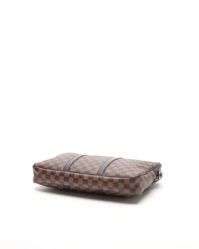 Louis Vuitton Damier Ebene Porte-Documents Voyage PM Bag in Brown from A Retro Tale, photo 4 of 7