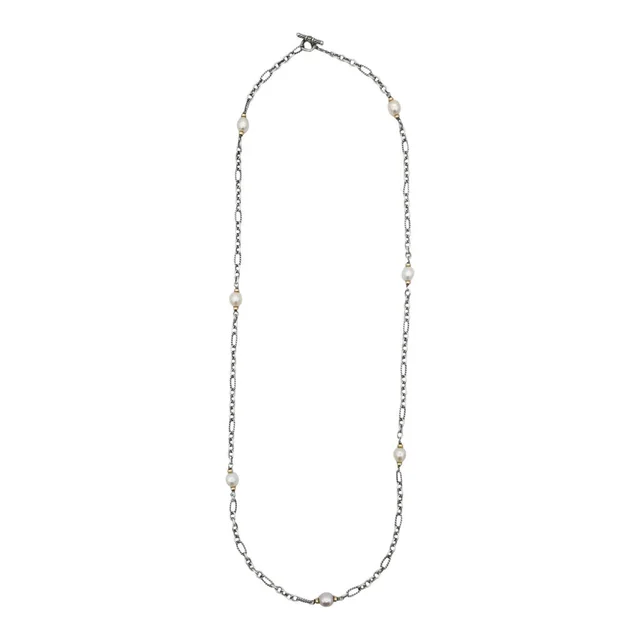 David Yurman Pearl Figaro Chain Necklace from Clotheshorse Anonymous