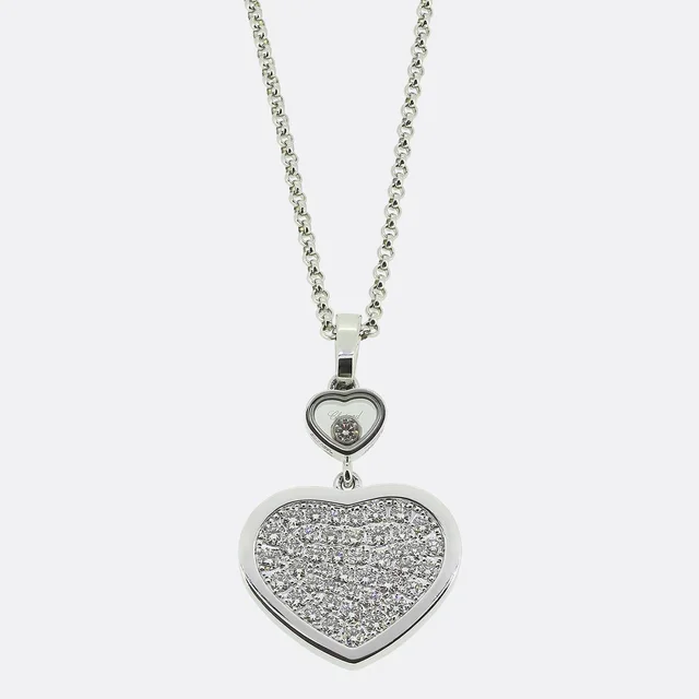 Chopard Happy Hearts Diamond Pendant Necklace from The Vintage Jeweller