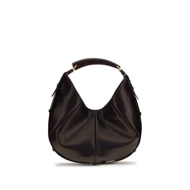 Saint Laurent Brown Calf Leather Bos Taurus Shoulder Bag in Brown Calfskin from HEWI