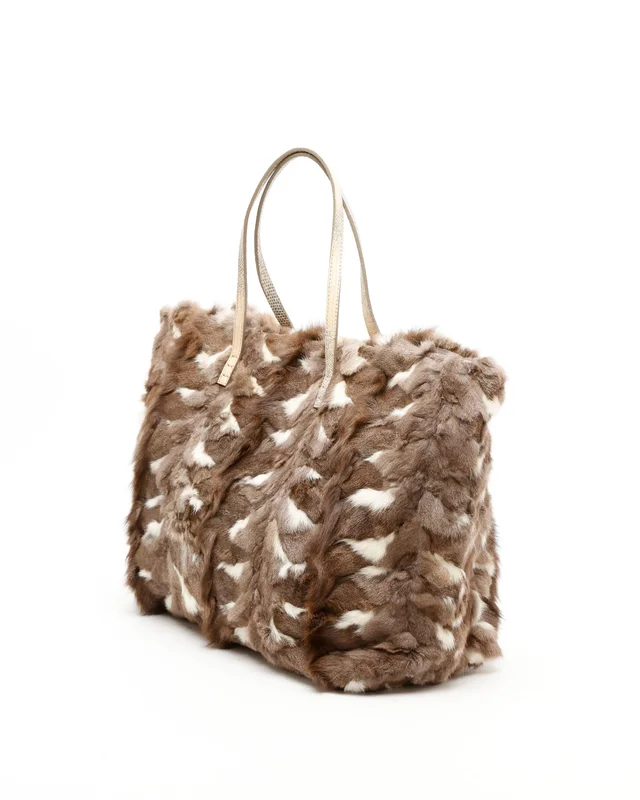 Fendi Fur Tote Bag in Satin from A Retro Tale, photo 2 of 7