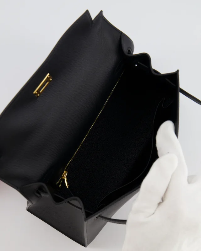 Hermès Kelly 25 Sellier Bag in Black Epsom leather from Sellier, photo 17 of 24