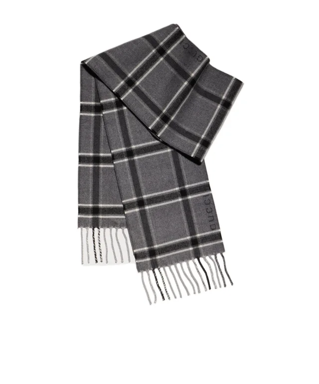 Web Striped Knitted Scarf, image 1 of 1 from SENSER