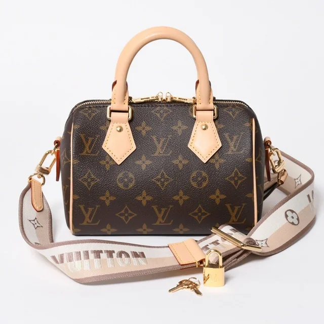 Louis Vuitton Shoulder Bag Speedy Bandouliere 20 Leather Brown Gold in Brown Leather from The Reluxe