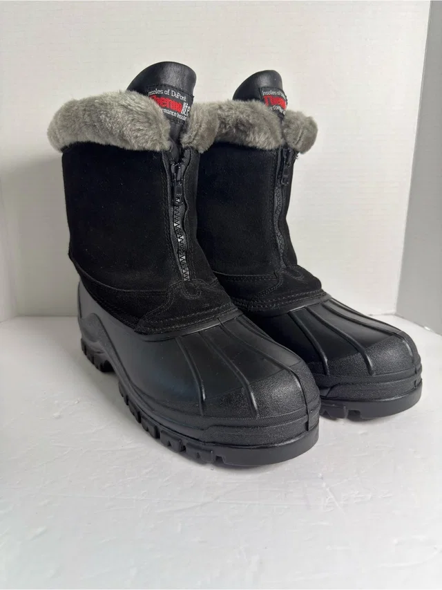 Lanvin Black And Gray Insulated Rain & Snow Boots Sz 11 in gray|black Suede from Poshmark
