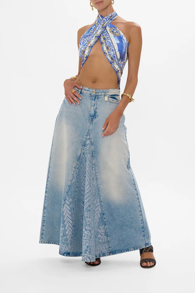 Camilla eBoutique ALIKA OASIS ODYSSEY A-LINE MAXI SKIRT DENIM from CAMILLA, photo 1 of 1