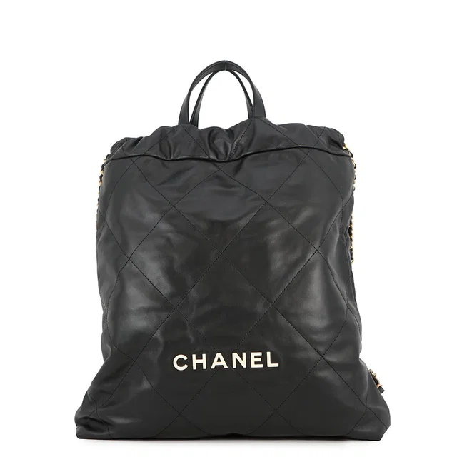 Chanel CHANEL22 Backpack BlackAS3313 Leather Size Large in Leather from GALLERY RARE