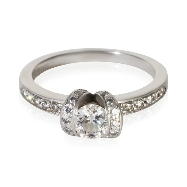Tiffany & Co. 0.42 ct Round Brilliant Diamond Ribbon Engagement Ring from myGemma