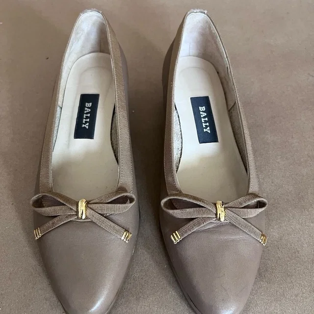 Bally Genuine Leather Beige Almond Toe Wedge Pumps Heels Shoes Women’s Size 6m in brown|red|neutral Leather from Poshmark