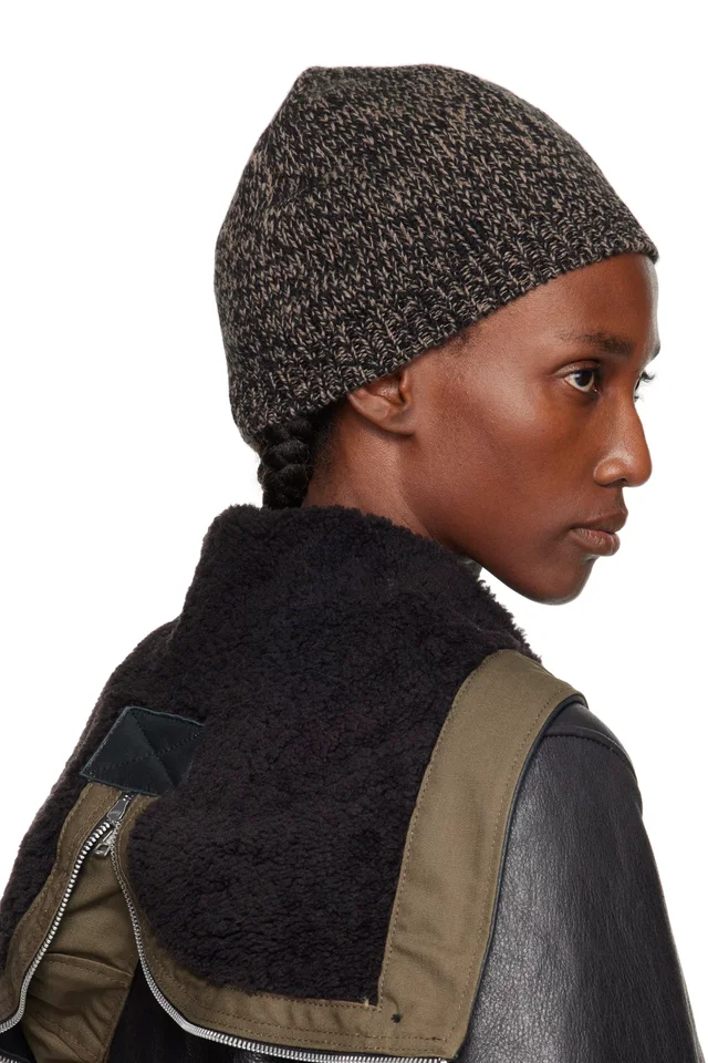 OUR LEGACY Black & Brown Classic Beanie, photo 3 of 3 from SSENSE
