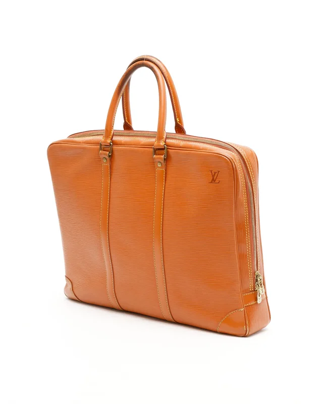 Louis Vuitton Epi Porte Document Voyage Business Bag in Leather from A Retro Tale, photo 3 of 12