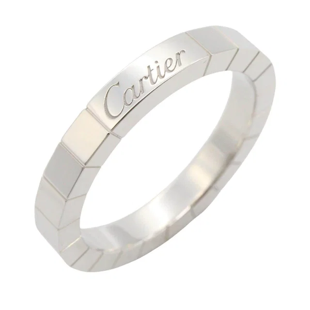 Cartier Lanieres Au750 White Gold Ring Size 56 in White from LuxUness