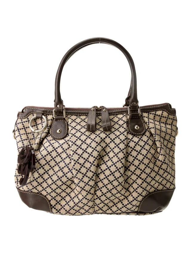 Gucci Top Handle Other bag in Brown Canvas from The RealReal
