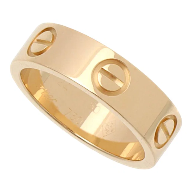 Cartier 18K Love Ring #50 Yellow Gold in Yellow from VINTAGE QOO TOKYO