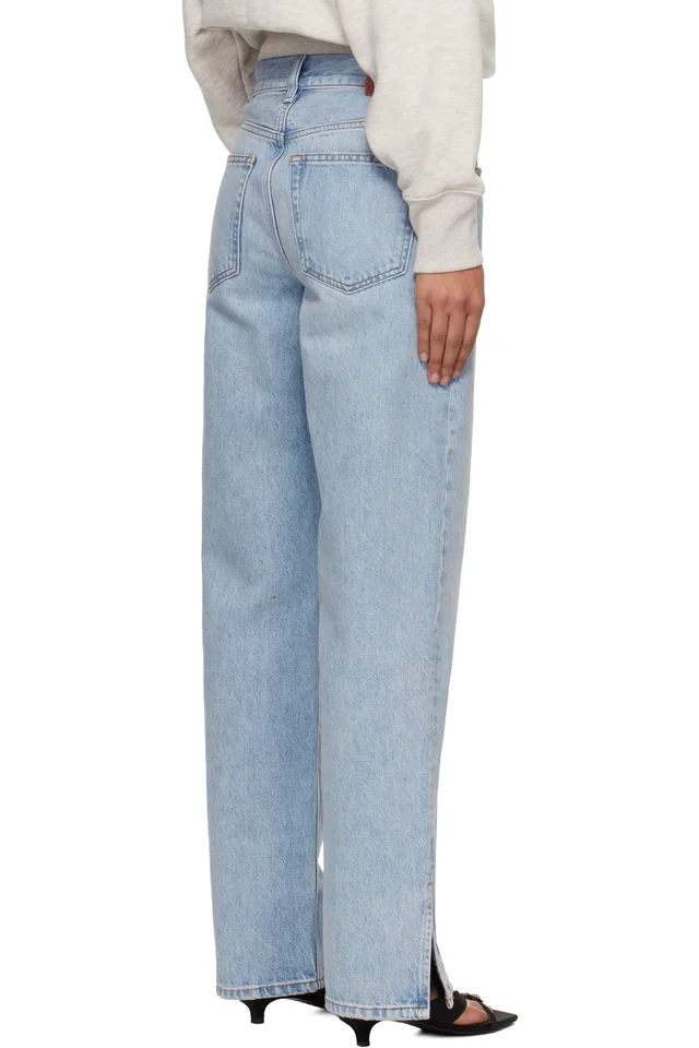ANINE BING Blue Roy Jeans, photo 3 of 4 from SSENSE