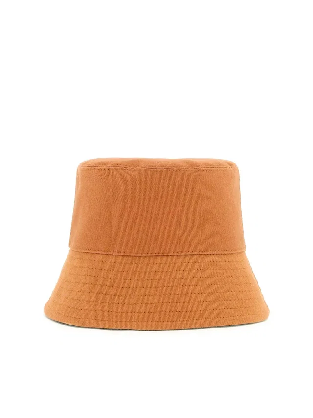 Stella McCartney 900453wp01132312 Eco Cotton Logo Bucket Hat — Brown in Brown from HEWI