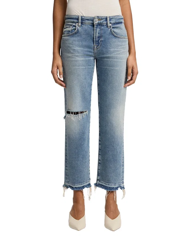 7 For All Mankind Shore Break Calie Straight Ankle Jean, image 1 of 1 from Rue La La