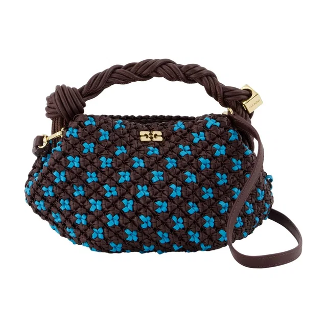 GANNI Bou Top Handle Bag — Brown Synthetic in Brown from HEWI