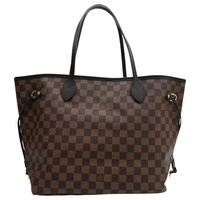 Louis Vuitton 2019 Canvas Damier Neverfull MM Brown in Brown Canvas from VINTAGE QOO TOKYO