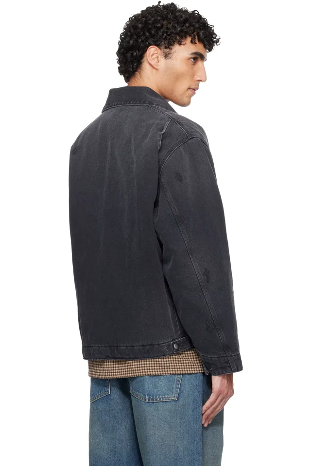 Carhartt Work In Progress Black OG Detroit Denim Jacket, photo 3 of 4 from SSENSE