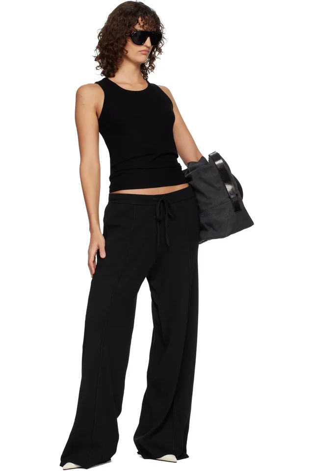 Fear of God ESSENTIALS Black Relaxed Lounge Sweatpants, photo 4 of 4 from SSENSE