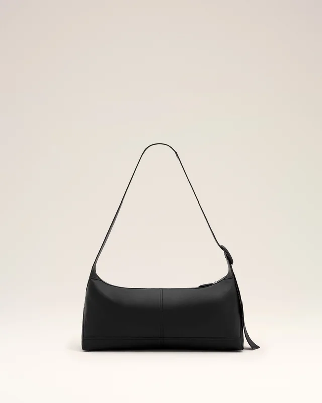Ami Paris Small black taurillon leather Etienne crossbody bag, photo 3 of 6 from SENSER