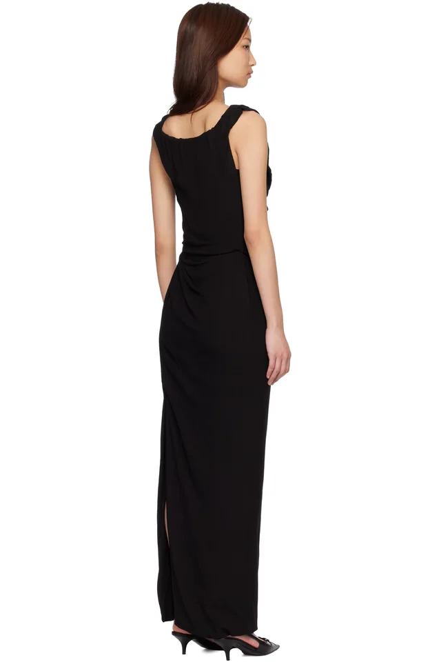 Vivienne Westwood Black Long Ginnie Amber Maxi Dress, photo 3 of 4 from SSENSE