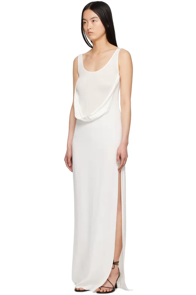 Christopher Esber White Fusion Arced Maxi Dress, photo 4 of 5 from SSENSE