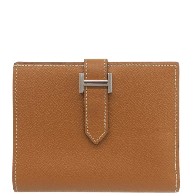 Hermès Bearn Compact Gold, 2007 in Gold Epsom leather from VINTAGE QOO TOKYO