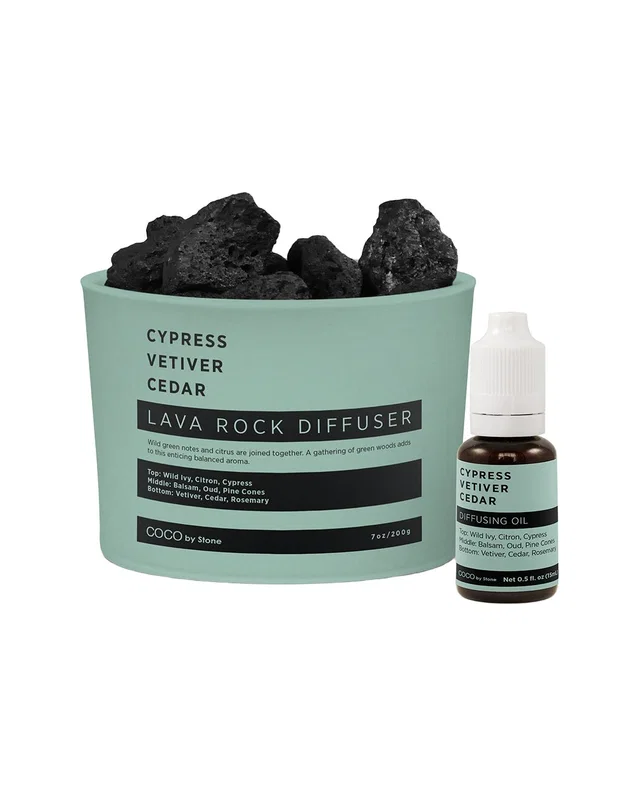 COCO by Stone Handmade Lava Rock Diffuser With Oil Starter Pack - Inspired By Aesop, image 1 of 1 from Rue La La