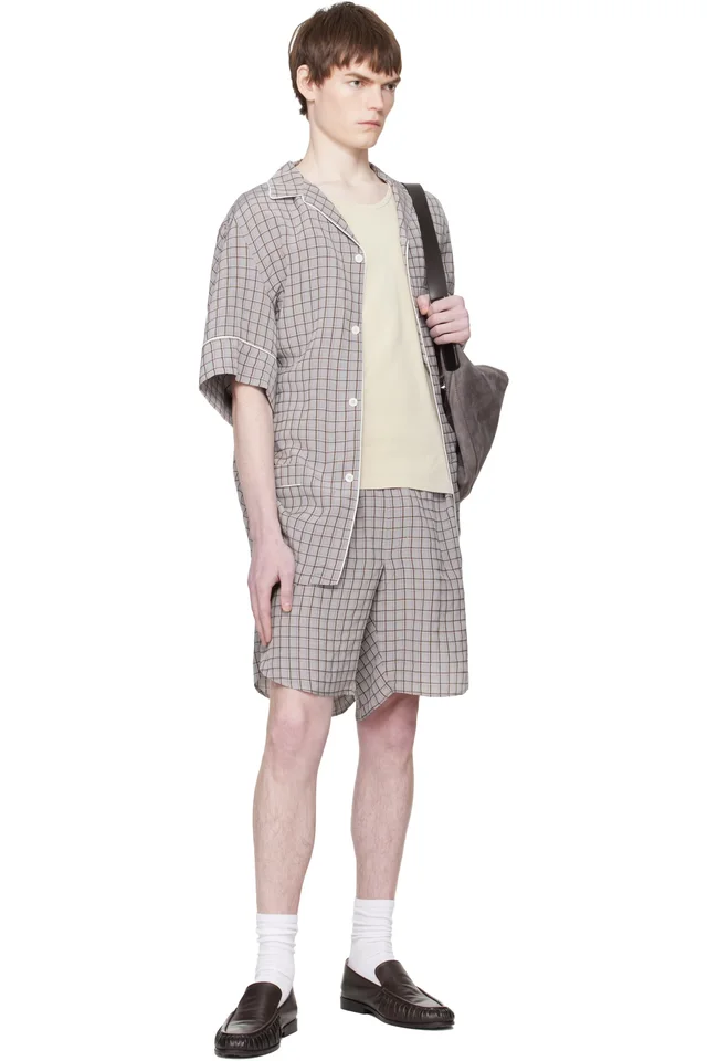Hed Mayner Gray & Brown SS Shirt, photo 4 of 4 from SSENSE