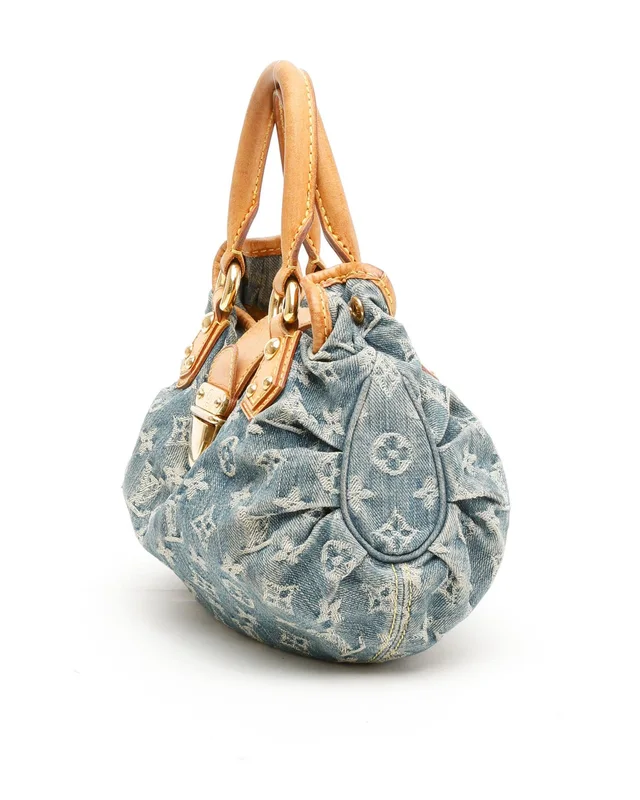 Louis Vuitton Monogram Denim Pleaty Handbag in Denim from A Retro Tale, photo 2 of 10