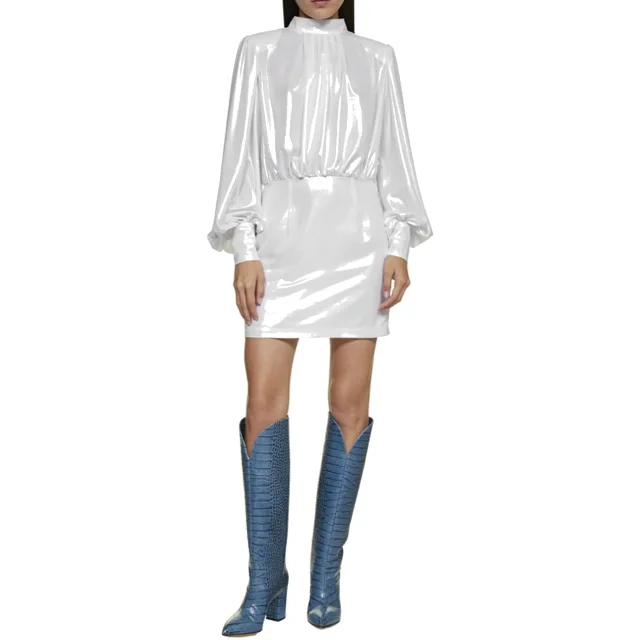 Blanca Vita Abelia Laminated Mini Dress, photo 2 of 3 from Balardi