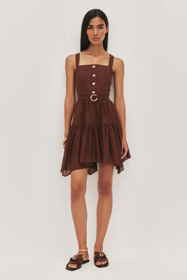 AJE Theodora Mini Dress in Brown from Aje, photo 1 of 1