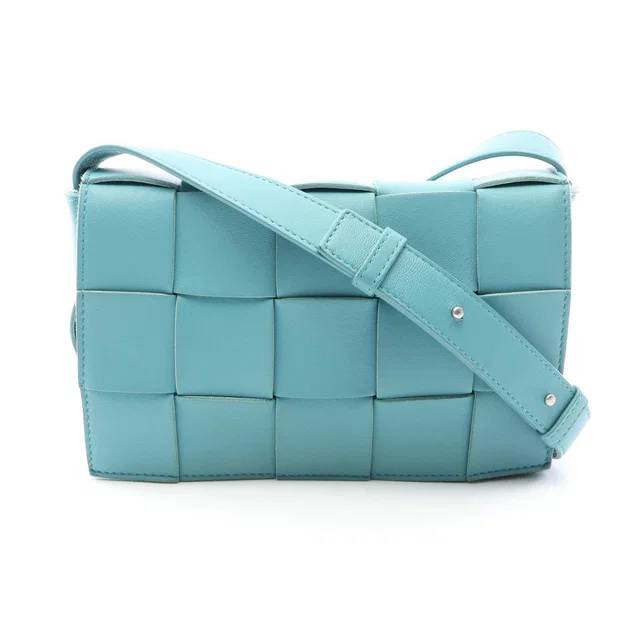 Bottega Veneta Cassette Leather Shoulder Bag in Leather from LuxUness